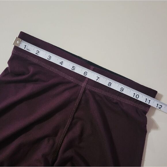 Ivy Park Burgundy Logo Branded Leggings - Picture 6 of 14